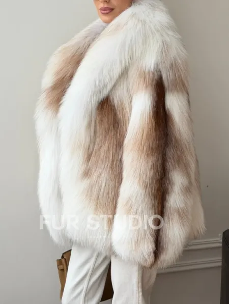 Шуба из меха Marble fox PREMIUM COLLECTION - фото 3