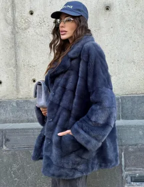 Короткая норковая шуба - автоледи - фото 4