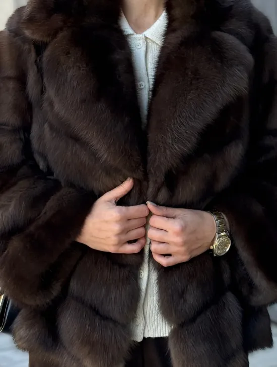 Полушубок из соболя - фото 1