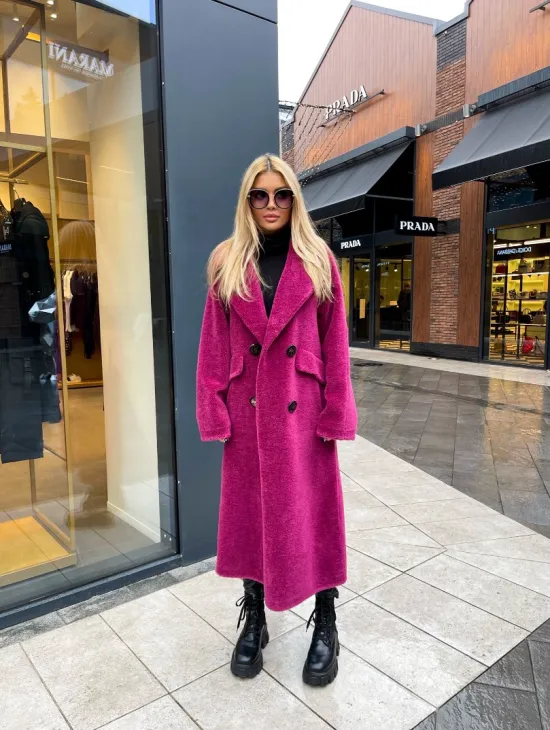 Современная шуба из натуральной шерсти - фото 1