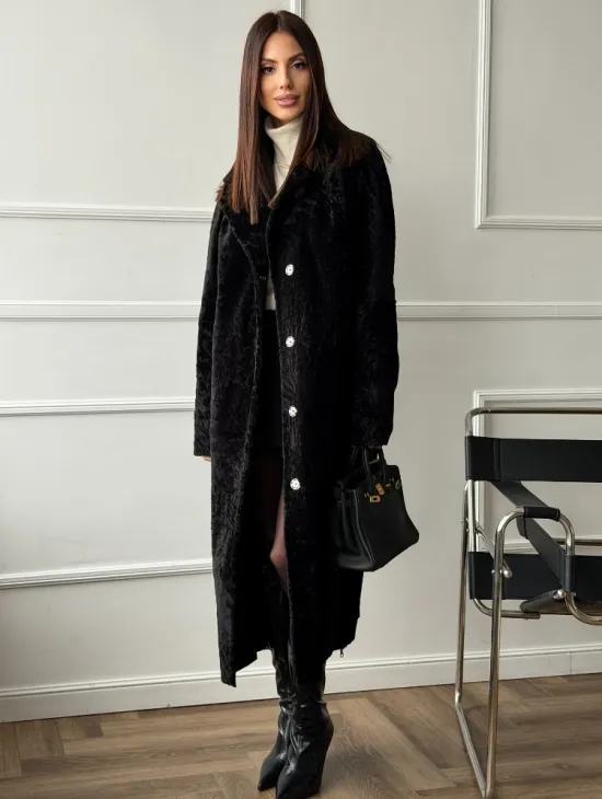 Дубленка из натуральной овчины астраган - фото 10