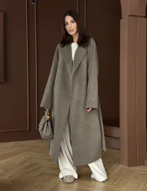 Пальто с воротником из соболя - фото 11